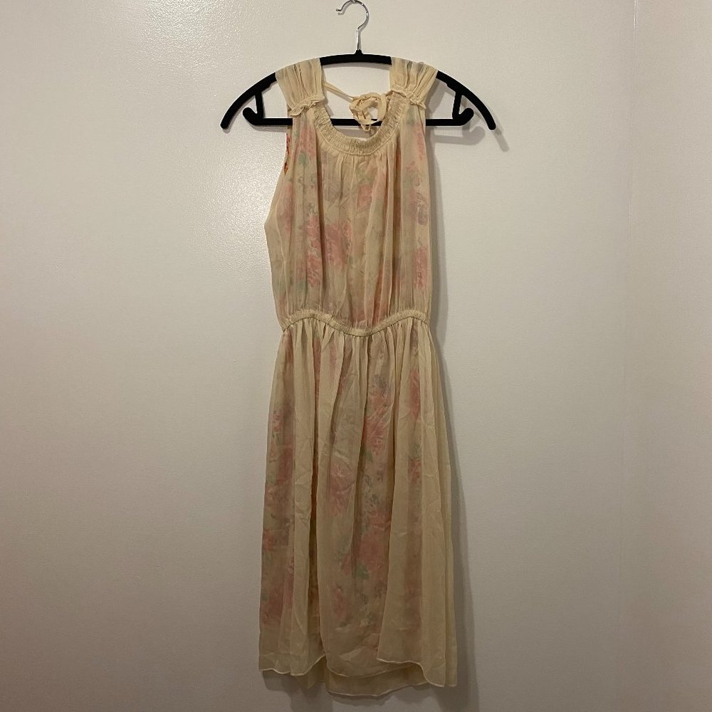 Chiffon floral dress, Size: Small